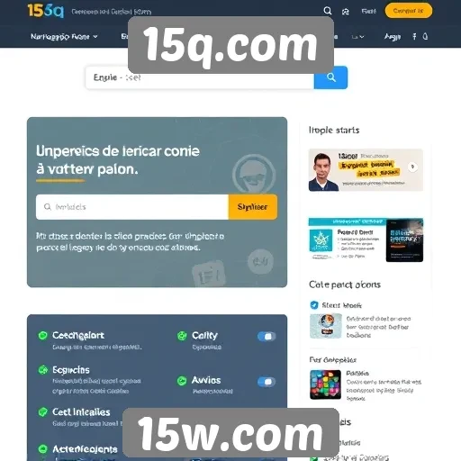 Navegação intuitiva no site 15q.com melhora a experiência do usuário